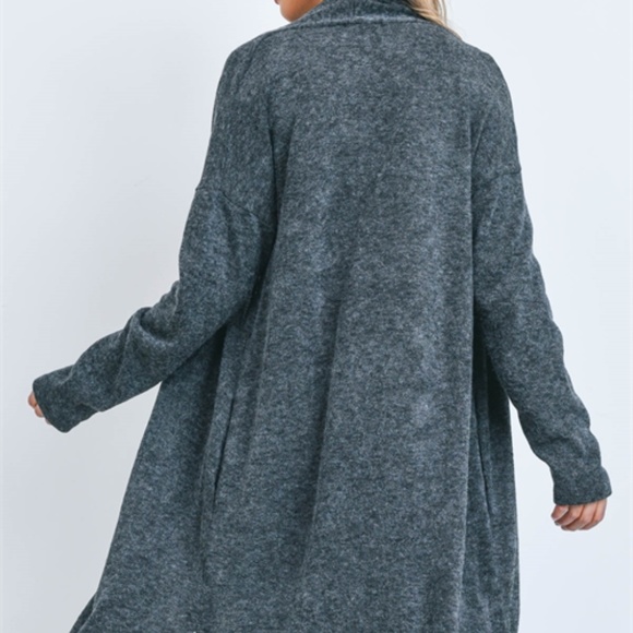 CHARCOAL CARDIGAN - Picture 6 of 7